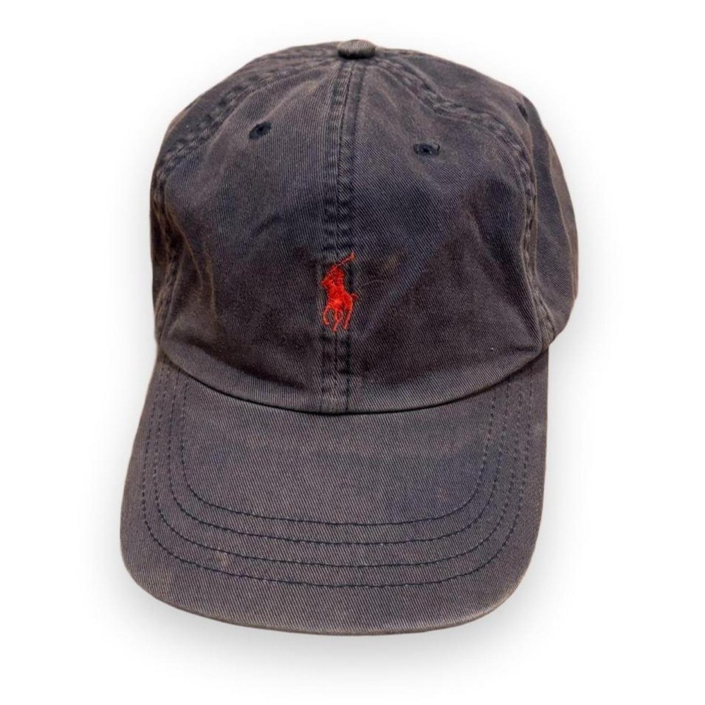 Polo Ralph Lauren Faded Navy Red Pony Baseball Hat One Size Men